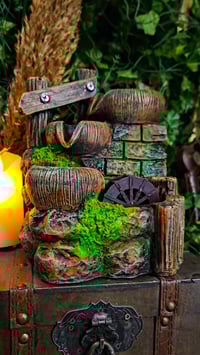 Image 1 of 👑The Armored Kingdom Merlin's Serenity Spring Tabletop Fountain ⛲️ 