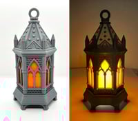 Orange - Dark Grey Lantern / Nightlight