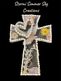 Image 1 of Med Sized Blinged up Crosses