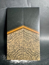 Image 2 of Richlite Micarta & Brown TOPO Grip-Tec GLOW Segmented Knife Scales