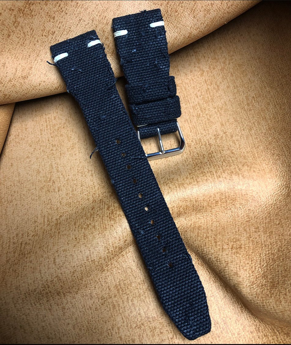 Distressed canvas hot sale watch strap