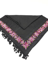 Image 4 of Bethlehem Star Tatreez @hirbawi Keffiyeh- hand stitched embroidery Palestine