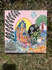 she waits for the button to come undone 