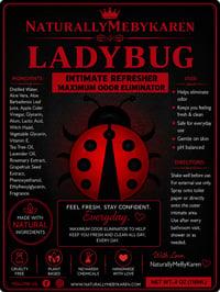 Image 1 of “LADYBUG” INTIMATE WASH Maximum Odor Eliminator & INTIMATE REFRESHER MAXIMUM ODOR ELIMINATOR