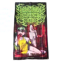 Image 2 of YANDERE CHAINSAW REGURGITATION FACTORY - WALL FLAGS