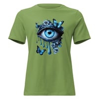 Image 6 of Women's Relaxed T-Shirt, Mystic Butterfly Gaze Tee