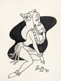 Hawaiian Jessica Rabbit Inking