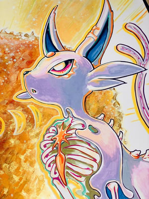 Image of Original Art: Jap Style “Dissected Monster” Poster Series - Umbreon X Espeon // Sineko So