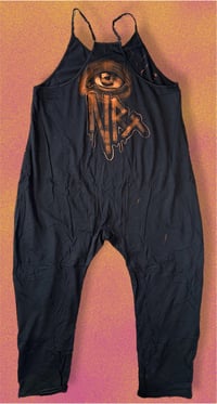 Image 2 of “QUEEN STAG BEETLE” CUSTOM BLEACH PAINTED BAGGY JUMPER LARGE
