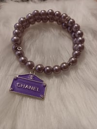 Image 1 of Purple Beaded Bracelet 