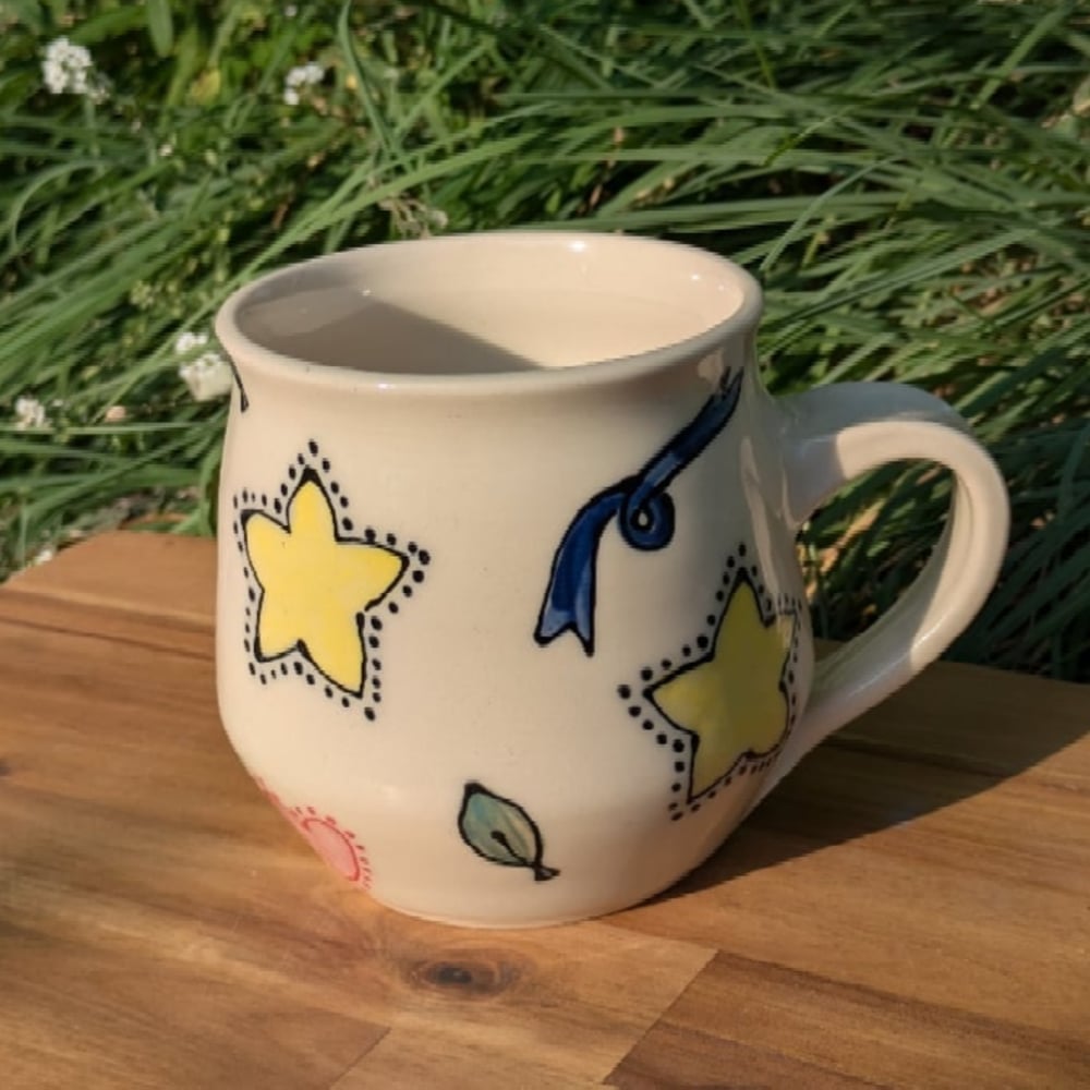 Image of Stars and Ribbons Mug