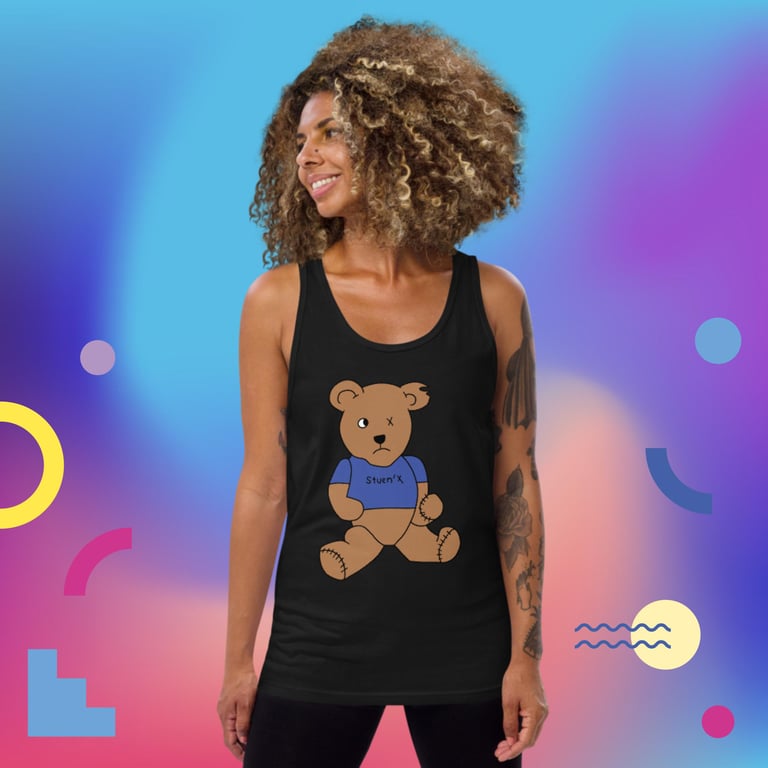 Benny In Blue Unisex Tank Top Image 3