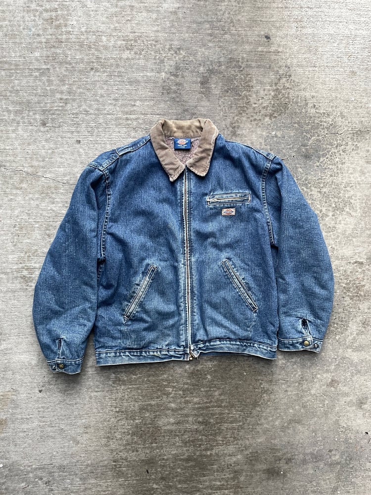 Image of Vintage Dickies Denim Blanket Lined Detroit Jacket