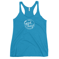 Image 1 of Women's Racerback Tank - White Logo