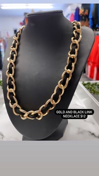 Gold and black necklace 