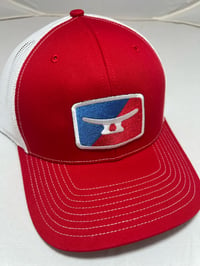 MLB/MTD Red /white embroidery patch trucker richardson 112