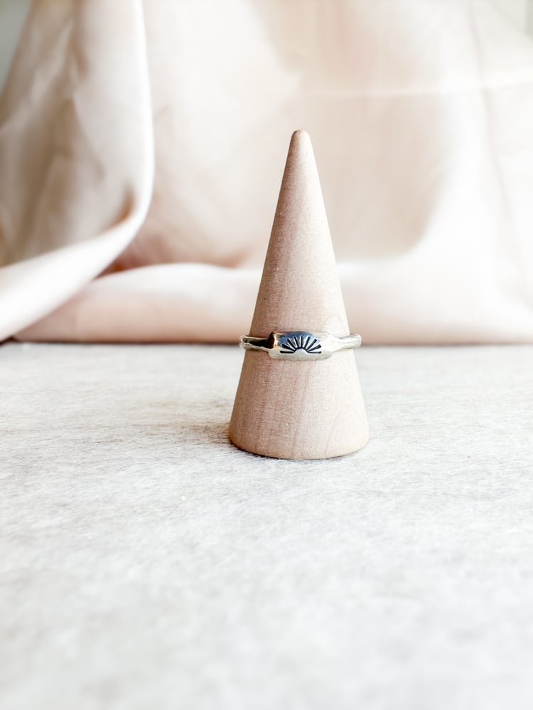 Image of Sunburst Dainty Ring 