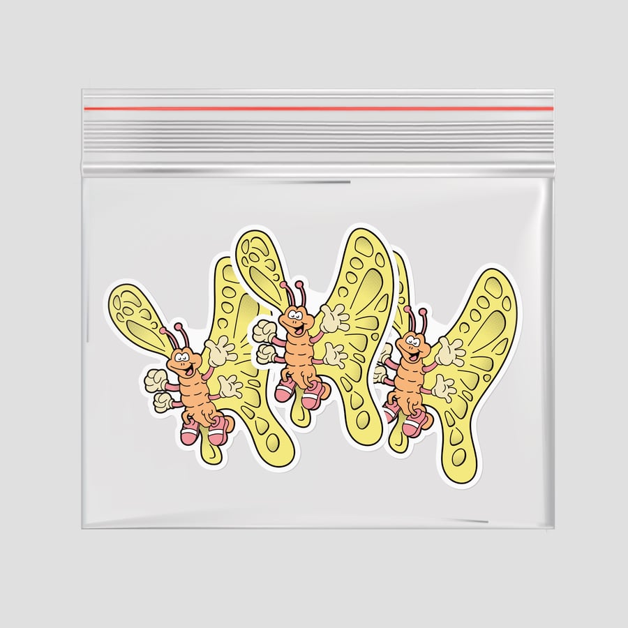 Image of 3 Pack of Butterfly Champ Sticker