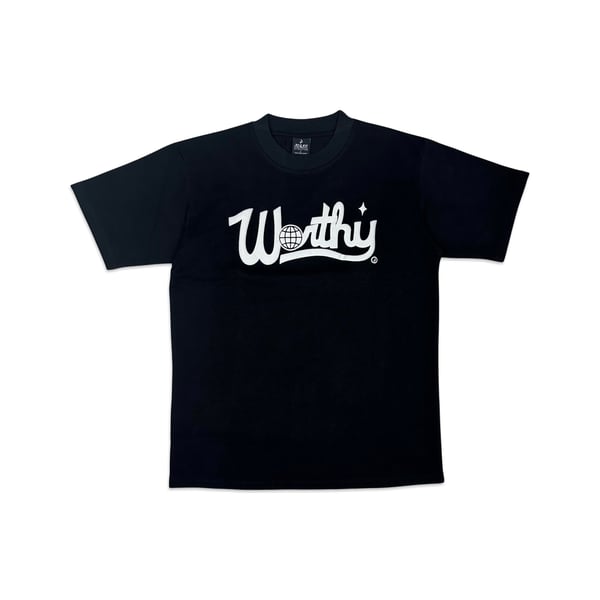 Image of Worthy Script T-Shirt Black