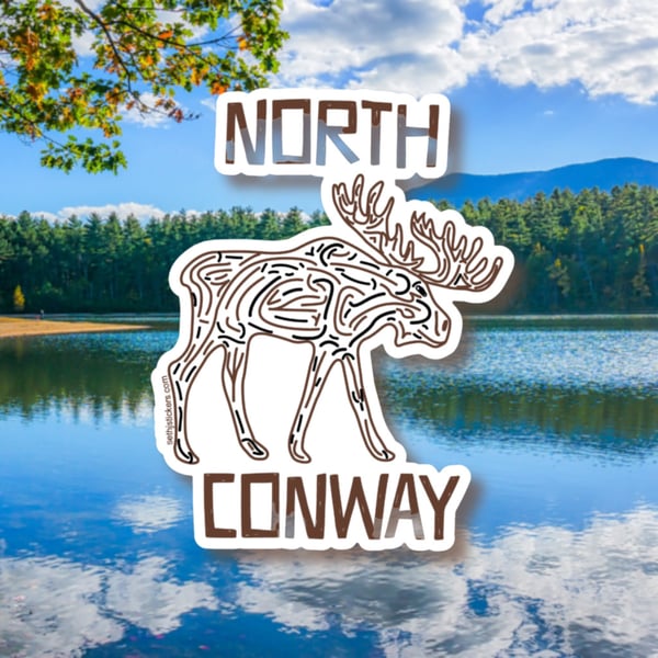 Image of North Conway Moose Sticker