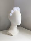 TULLE PUFF HEADBAND : WHITE