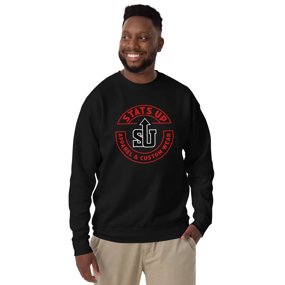 Image of Unisex Premium Sweatshirt (Red Logo)