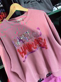 Image 3 of Suadoiro bordado a man. HABELAS HAINAS rosa. Varias tallas. Por encarga!