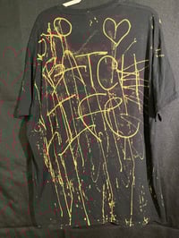 Image 4 of 2XL Bleach Dye Scream Into The Void Tie Dye 