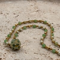 Image 1 of Marble Green D20 Necklace