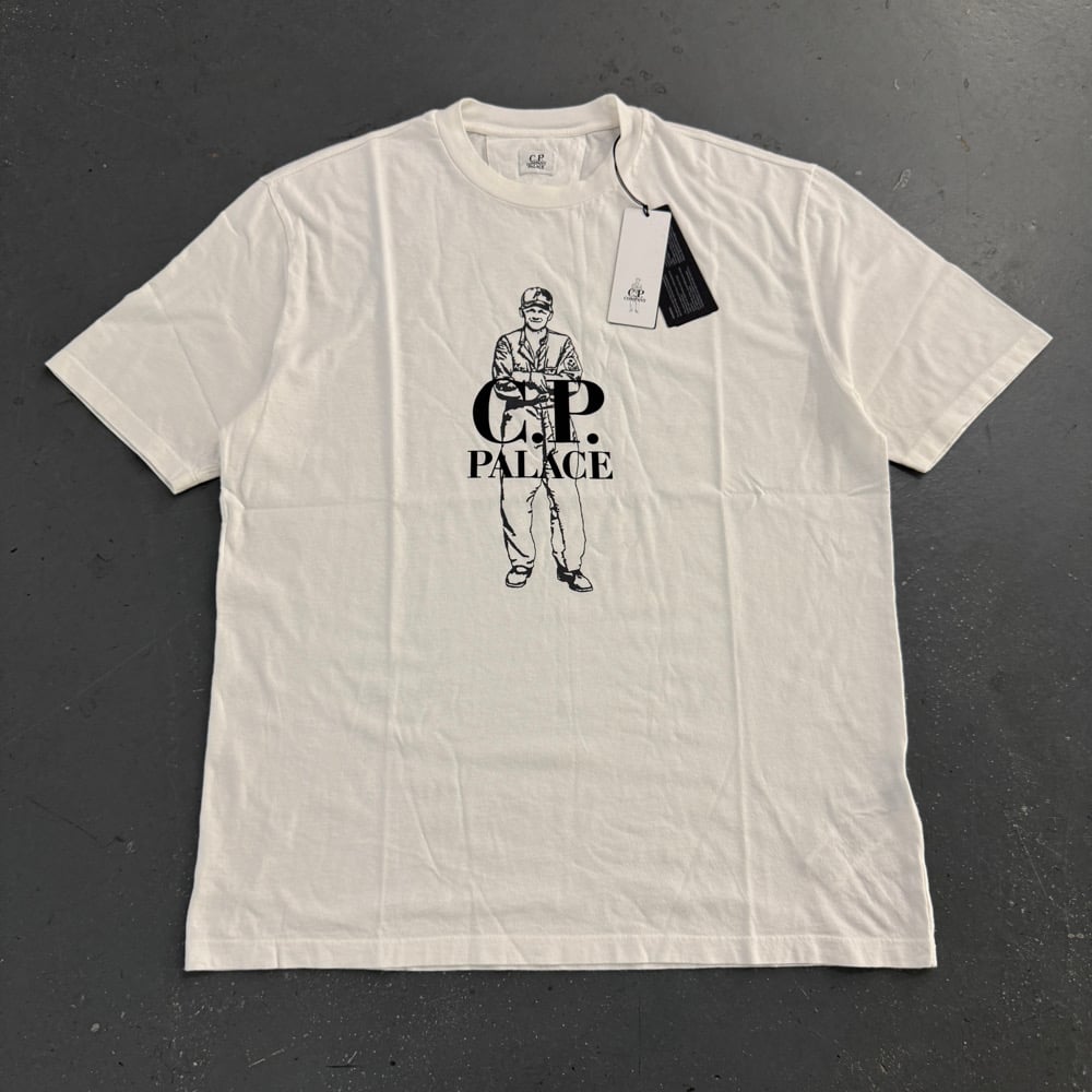 Image of BNWT AW 2022 CP Company x Palace printed T-shirt, size XL