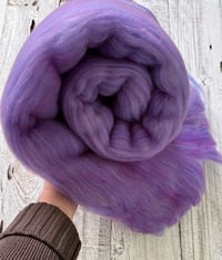 Image 6 of Colorjoy Clouds, Lilac Lane - XL 7.2 oz Luxury Batt: Targhee, Cormo, Angora