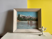 Image 1 of Nostalgic Oil Landscape on Board