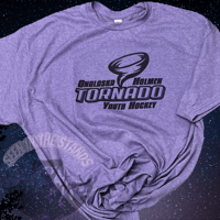 Image 1 of Heather Purple 50/50 Unisex Short Sleeve T-Shirt