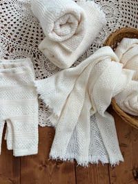 Image 9 of Cream Knit Wrap