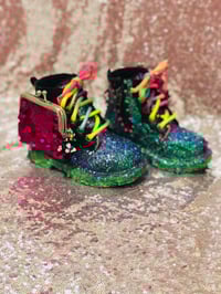 Image 3 of Glitter glam sequence  Mini Wallet winter boots 