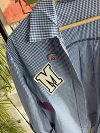 Image 4 of Gingham button shirt jacket 