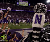 Image 1 of Northwestern University Wildcats custom GOLF Club Covers Handknit College fan football gift 