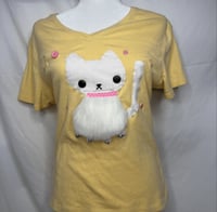 Image 1 of  Fluffy Kitty shirt =0•0=💛 (M)