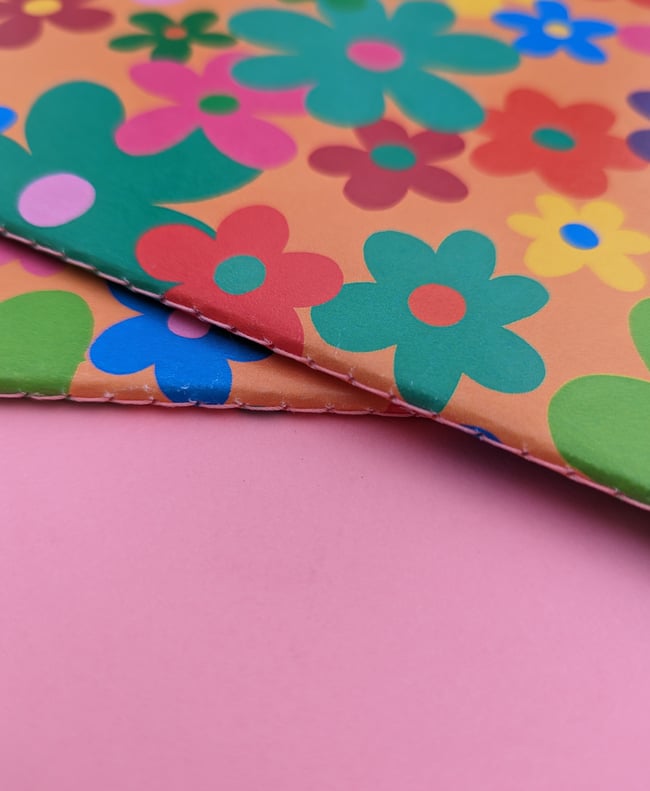 Carnet A5 Fleurs 70’s