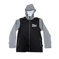 Image 1 of WILD RAIN JACKET  (Black and gray)