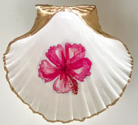 Happy Hibiscus | Medium Trinket Shell