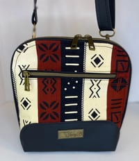 Image 1 of Issa Crossbody Multi Print Mudcloth