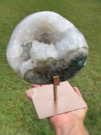 Image 1 of Polished Quartz Crystal On Display Stand #1663