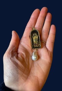 Image 4 of Bejewelled Hand Pendant 