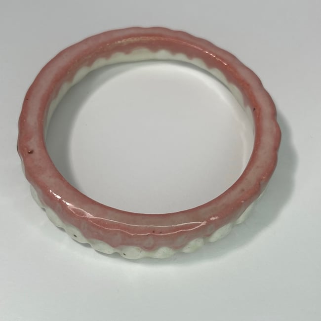 Teeth Bracelet Two with Speckles - 7.75 in Inner Diameter