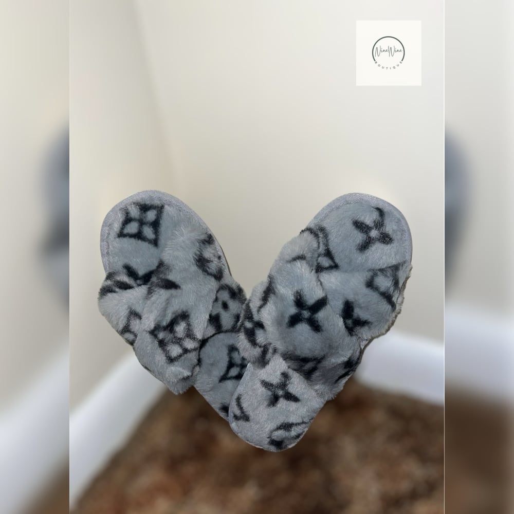 Image of Kriss Kross Slippers (GRAY)