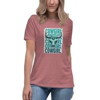 Image 13 of Women's Relaxed T-Shirt, Cowgirl tee, Western