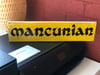 Mancunian Hand Painted Woodart Plaque Yellow 