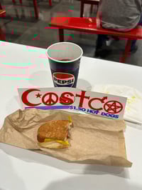 Image 1 of I Exist On $1.50 Hot Dogs - bumper sticker