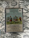 Grand jeu de Melle Lenormand, 52 cartes, complet, de 1890!! avec sa boite bleue, Rare!